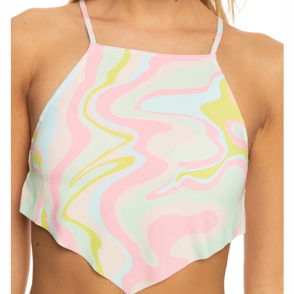 ROXY NEW Tropics Hype Crop Bikini Top - Picture 12 of 13